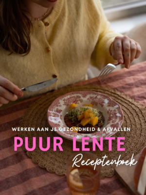 Puur afvallen receptenboek Cover het puur afvallen lente receptenboek